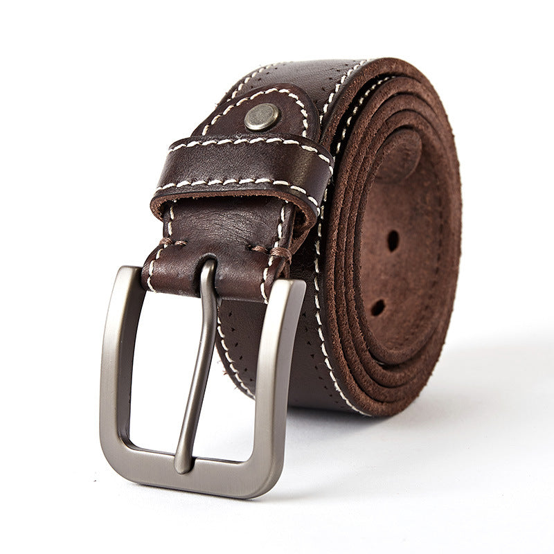 Leather Wide Belt