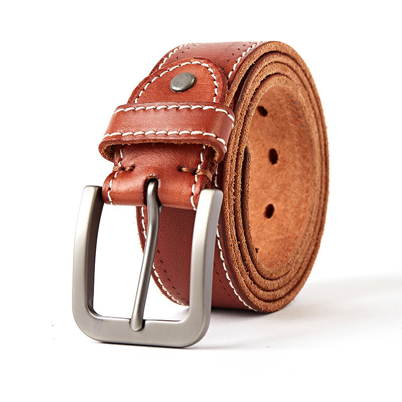 Leather Wide Belt