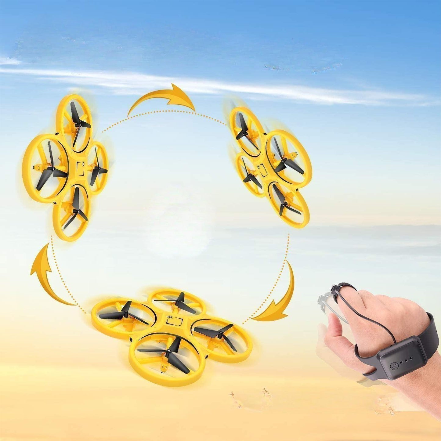 Gesture Sensing Flying Saucer